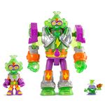 SUPERTHINGS - Mega-K Superbot, Articulated villain robot with combat accessories, 1 exclusive Kazoom Kid, Multicoloured, One Size