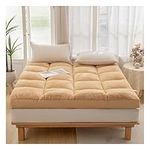 Lamb Wool Mattress, Skin Friendly Futon Japanese Furniture Floor Tatami Mattresses Premium Fluffy Foldable Mattresses For House Guest, Camping, Travel Twin Full Queen ( Color : B , Size : Single-90*20