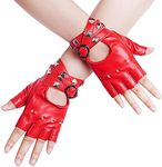 Nydotd Women Punk Rivets Half Finge