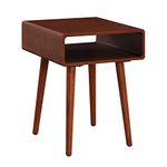 Convenience Concepts Napa End Table with Shelf, Mahogany