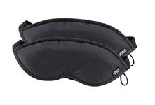 Lewis N Clark 505blkx2 2 Pack Eye Mask with Adjustable Strap, Black