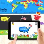 Imagimake Mapology World Ar - Augmented Reality Wildlife; Maps Educational Toy & Interactive Learning Aid For Boys & Girls - Steam Toys, Multi Color, Kid