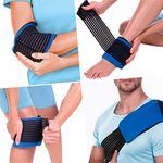 Gelpacks Direct 3in1 Gel Ice Packs for Sports Injuries - Adjustable Cold Compress Wrap, Reusable Heat and Ice Packs for Injuries, Flexible Hot Cold Packs for Muscle Pain - All Body, Multi-Purpose