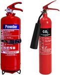 2kg ABC Dry Powder Fire Extinguisher & 2kg CO2 Fire Extinguisher