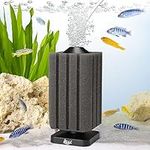 AQQA Aquarium Sponge Filter Submersible Small Fish Tank Filter 20 Gallon Ultra Quiet Air Powered Corner Sponge Filter Aeration Betta Filter for Freshwater & Saltwater Tank(Small for 5-30 Gallon)