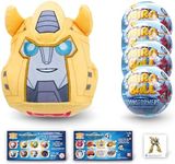 Transformers MiraBall Mystery Expandable MAXI Plush to Unbox, Collectible Squishy and Soft Plush with 4 Surprise, Limited Edition, Great Toy Gift for Kids Aged 3+ (4-Pack)