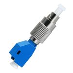 QIANRENON FC Male to LC Female Singlemode Fibre Optic Adapter SM 9/125μm FC/UPC male to LC/UPC female Hybrid fibre Simplex Converter Coupler, for Red Light Pen Optical Power Meter Patch Cord Pigtail