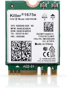 HighZer0 Electronics Intel AX1675x Killer Series Gaming WiFi 6E Adapter Upgrade | M.2 WiFi Card for PC | 2.4 Gbps WiFi | Bluetooth 5.3 Compatible | for Most Intel and AMD Systems (AX1675x)