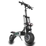HWWH Off road Electric Scooter Adult Folding E Scooter Escooter Powerful Dual Motor Dual Suspension 11 in Vacuum Tubeless Tire 60V/40AH Large Capacity Lithium Battery 100km Battery Life