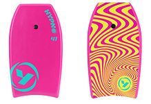 HYPNO Yello 33'' and 41'' Slick Bodyboard Blue and Pink Boogie Board Surf (41, Pink), Multicolor