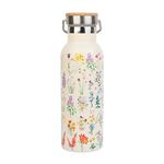 Grupo Erik Botanical Wild Flowers Metal Hot&Cold Bottle 500ml / 17oz - Water Bottle Metal - Hot and Cold Water Bottle - Cute Water Bottle - Flower Gifts - Modern Water Bottle