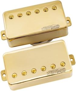 Wilkinson WOCHB Ceramic PAF Style Humbucker Pickups Set for Les Paul SG Style Electric Guitar, Gold