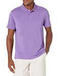 Amazon Essentials Men's Slim-Fit Quick-Dry Golf Polo Shirt, Purple Heather, Medium