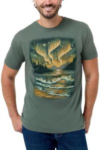 Aurora Lake Casual Novelty Graphic Tee for Men, 4X-Large