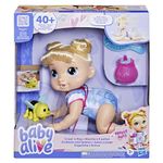 Baby Alive Crawl 'n Play Harper Hugs Electronic Crawling Baby Doll Set, Blonde Hair, Kids Toys for Girls & Boys 3 Years & Up, 10.75 Inches/27 cm