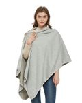 Radia Smart® EMF Poncho - Shielding Blanket, 5G, Wearable Faraday Blanket, RF, WiFi Blocker, EMF Clothing 28" x 72", Grey