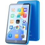 Fanvace 80GB MP3 Player with Bluetooth WiFi, Android MP3 MP4 Players with 4" Touchscreen and Speaker, Spotify Music Player with Audible, FM Radio, Audible, Amazon Music, Play Store (Blue)