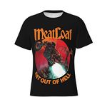 Parihar Meat Loaf Bat Out of Hell Mens T-Shirts Tops for Tight Athletic Sports Running Xx-Large Black
