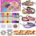 Modacraft Friendship Bracelet Making Kit for Girls, Kids Bracelets Making Craft Toy Set with Letter Glass Beads Woven Board, Forever Friend Gifts Present for Age 8-14 Years Old Girls Chritmas