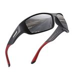 PUKCLAR Polarised Sports Sunglasses for Men Women Running Cycling Fishing Driving Golf TR90 Frame