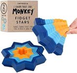 IMPRESA 2-Pack Original Monkey Fidget Star Kid Sensory Toys to Help Calm & Focus - 3D Star Shaped Fidget Toys for Stress Relief in Children - Multi-Color Fidget Toy Pack for Mesmerizing Hours of Fun