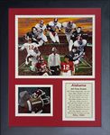 Legends Never Die Alabama Crimson Tide Greats Collage, 11-Inch by 14-Inch Framed Photo Collage, 11 by 14-Inch