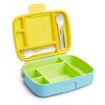 Munchkin Bento Box Toddler Lunch Box, Green