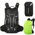 TOMSHOO Bicycle Backpack 20L/30L Outdoor Backpack Multifunctional Hiking Backpack Ski Backpack for Cycling Riding Mountaineering with Rain Cover and Helmet