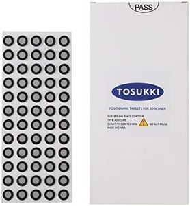 TOSUKKI 6mm Positioning Targets with Black Contour for 3D Scaner,3D scanning Markers/Dots/Stickers，Reference Point Markers/Reflection Markers/for 3D Scaning and Optical Tracking（1200 Per Box）