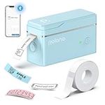 POLONO Label Maker Machine, P31 Portable Bluetooth Label Printer Wireless Handheld Sticker Maker with Tape Mini thermal printer for Organizing Storage Barcode Office Home, Blue