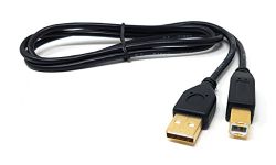 Maincore 1.8m Gold USB to PC, Laptop, Cable Lead for Keyboards, DJ Decks, Midi, DJ CD Player, Mixer, Turntable, Electric Piano, MIDI Guitar, Tone Generators, Drum Machines, Serato