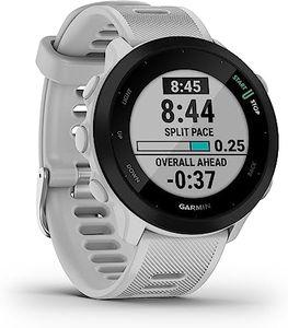 Garmin Forerunner 55, GPS Running Watch with Daily Suggested Workouts, Up to 2 weeks of Battery Life, White