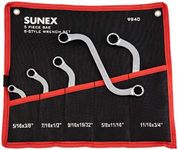 Sunex 9940 SAE S-Style Wrench Set, 