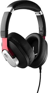 Austrian Audio Hi-X15, auriculares profesionales para estudios de grabación, salas de ensayo o uso diario (circumaurales, almohadillas de espuma con memoria, conector jack de 3,5 mm), negro/rojo