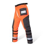 YARDMARIS Technical Chainsaw Chaps, 8-Layer Chainsaw Protection Wrap Chap with Pocket & Adjustable Belt, Hi-Vis Protective Chainsaw Chaps - Medium