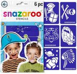 Snazaroo Face Paint Stencils - Boys Adventure, Set of 6