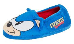 Sonic The Hedgehog Slippers Blue 11 UK Child