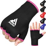 RDX Boxing Hand Wraps Inner Gloves for Punching - Half Finger Elasticated Bandages Under Mitts Fist Protection - Great for MMA, Kickboxing, Martial Arts Training & Combat Sports