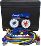 Mastercool 86972 4-Way R134A Manifold Gauge Set, Blue