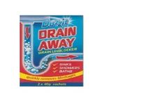 Duzzit Drain Away - 2 x 40 g Sachets Sinks, Showers and Bath Drain Unblocker - Sachets Drain Away Kitchen Sink Opener- Quickly Removes Blockages ( Pack of 1)