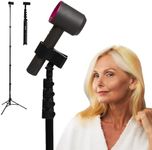 RELMITALL Hair Dryer Stand – Heavy Duty 26-74 Inch Adjustable Blow Dryer Holder with Non-Slip Tripod and Universal Clip – Hands Free for Frozen Shoulder, Arthritis, and Wrist Pain Relief