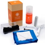 SPINCARE Vinyl Record Cleaning Kit: 5-in-1 LP Cleaner Set with Anti-Static Solution, Record Brush, Stylus Brush, Microfibre Cloth, Drying Rack