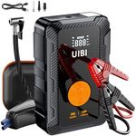 [TypeC 45W Upgraded] UIBI X6 Jump Starter with Air Compressor 20000mAh, 2500A Car Battery Jumper Starter Portable (8.5L Gas/8.0L Diesel)12V Battery Booster Jump Box 150PSI Digital Tire Inflator,Lights