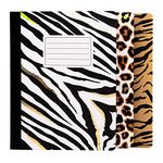 Pukka Pad, Wild 3-Pack Composition Notebook - 140 Pages of 80GSM Paper - Wide Ruled - 24.7 x 19cm - Zebra, Leopard, and Tiger Animal Prints