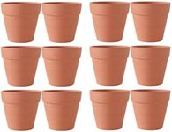 3.5 inch 12pcs Terracotta Pots, Terracotta Pots for Plants/Succulent/Cactus with Drainage for Indoor, Outdoor, Home Office Decoration