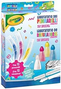 CRAYOLA - Set Ricarica Laboratorio dei Pennarelli Multicolori, Kit per 10 Nuovi Pennarelli, 25-5962
