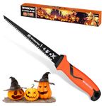 WORKPRO 150 mm Jab Saw, Halloween Pumpkin Carving Tool, Triple Edge Pad Saw for Wallboard, Drywall, Plasterboard, and Plywood, 8 TPI Blade Hand Saws