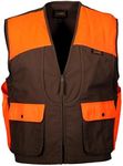 Gamehide unisex-adult Gamehide 3st upland front loading vest, unisex-adult, Gamehide 3st upland front loading vest, 3STDO XL, Dark Brown/Orange, X-Large