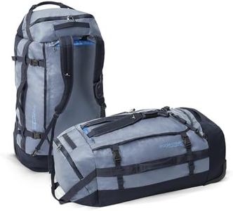 Eagle Creek Cargo Hauler Rolling Duffle Bag with Wheels and Handle, Tuck-Away Backpack Straps, Easy-Access End Pocket & U-Lid Main Compartment, Glacier Blue, 130 L, 130 L