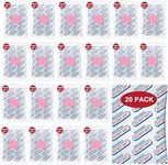 LinsKind 20 Packs 2500CC Food Grade Oxygen Absorbers (One Pack Individually Vacuum Sealed, 20x Pack of 1), Oxygen Absorbers for Long Term Food Storage with Oxygen Indicator, for Mylar Bags, Mason Jars